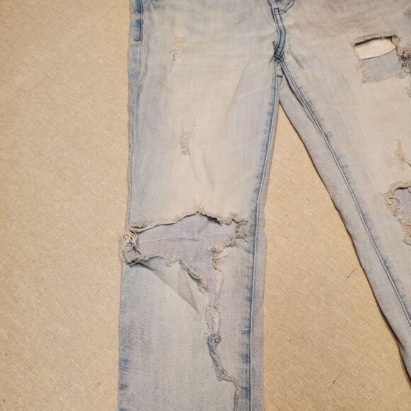 PacSun Stacked Skinny Ripped Distressed Faded Denim Jeans Size 30x30 - Picture 5 of 12